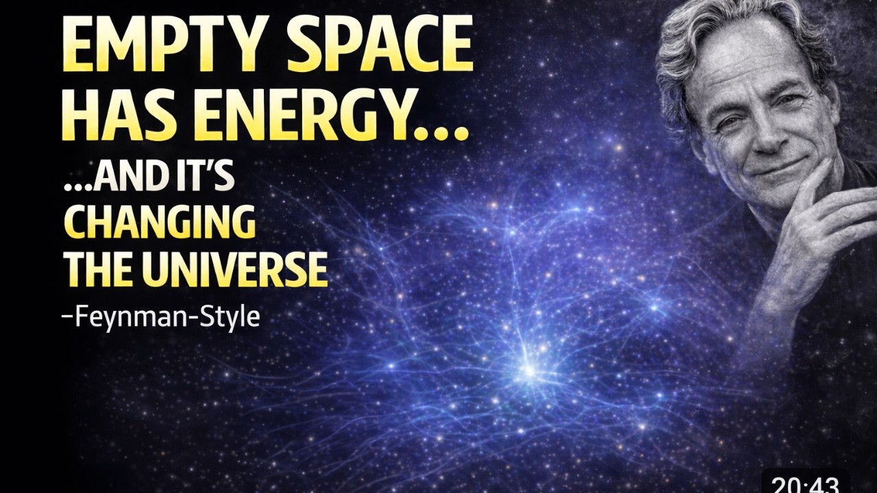 Empty Space Has Energy… and It’s Changing the Universe — Feynman-Style