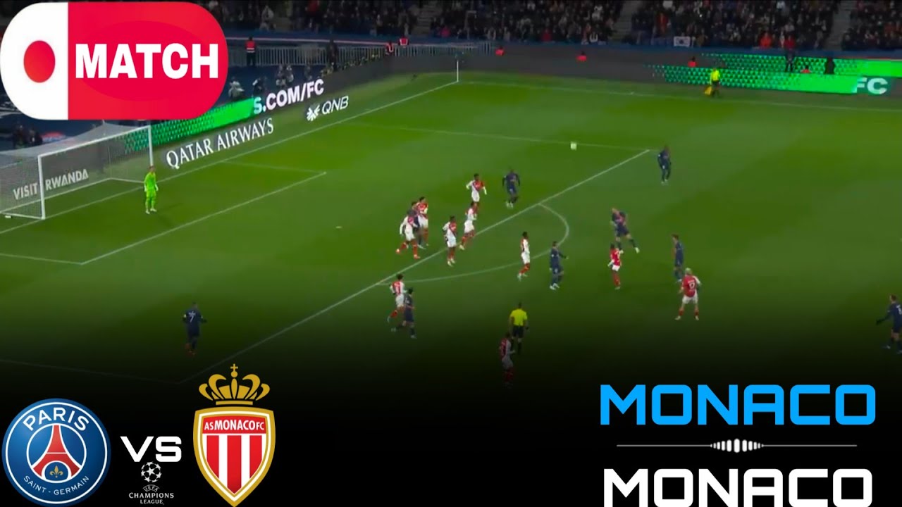 LIVE : PSG vs Monaco Live Stream / UEFA Champions League Match - 2026