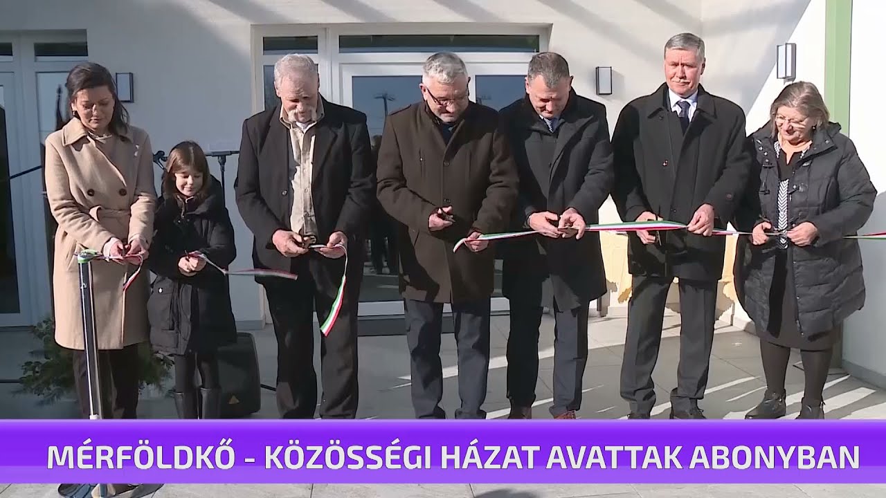 Új közösségi ház átadó Abonyban - összefoglaló