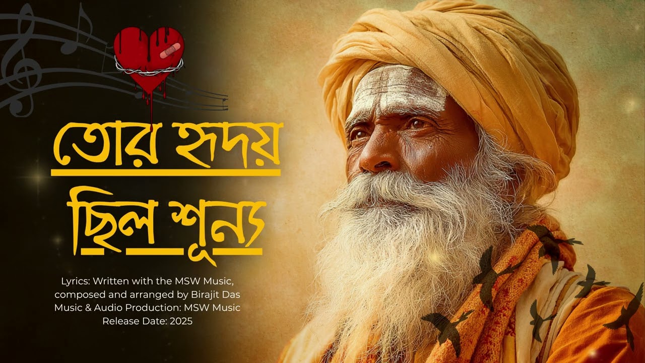 তোর হৃদয় ছিল শূন্য | Heart Touching Bengali Sad Song 2025 | MSW Music Official