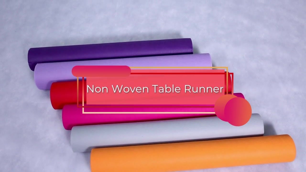 Diversity colors pre-cut non woven table runner