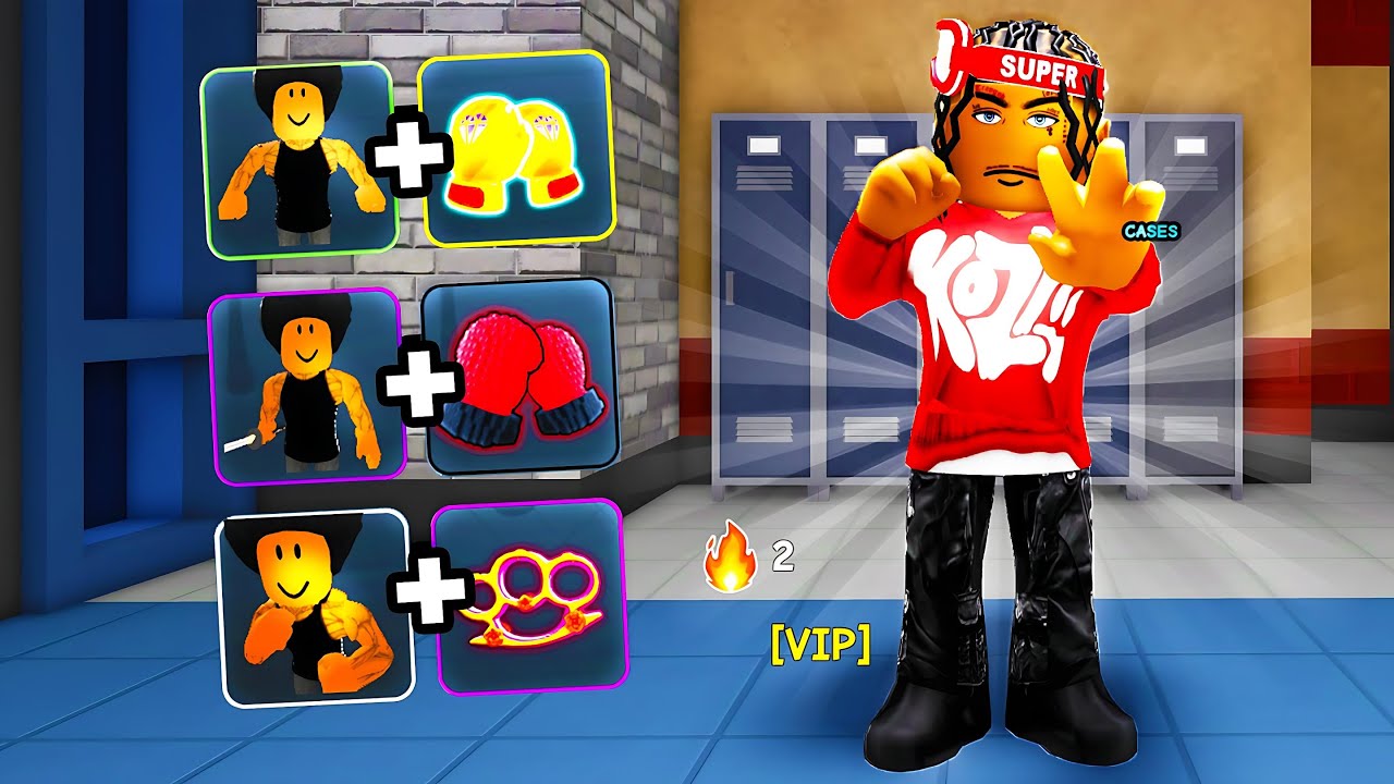 The #1 Style & Weapon Combo in Roblox Fight In A School
