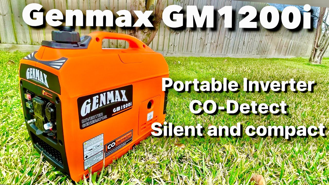 GENMAX GM1200i Quiet Series Inverter Generator, Ultra Lightweight for Home Backup & Camping