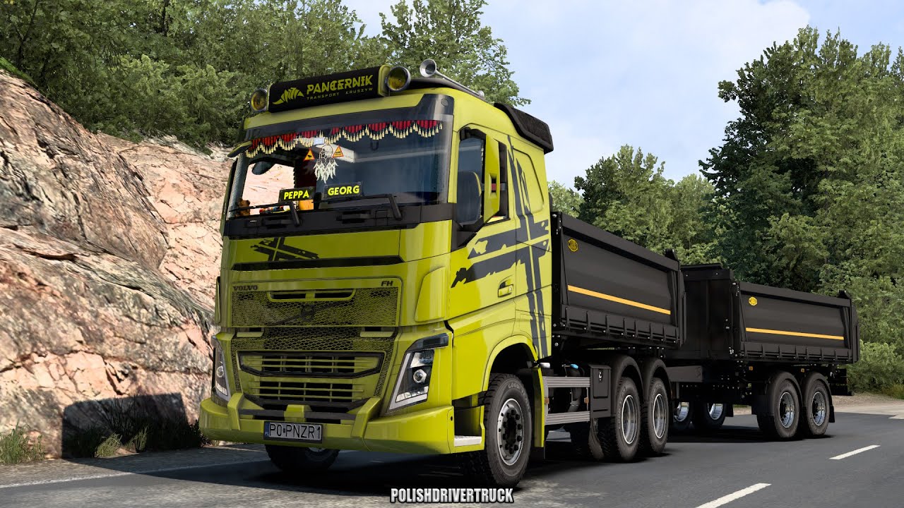 ✅[ETS2. V1.43]...PDT...Volvo FH4 Meiller Kipper Trailer