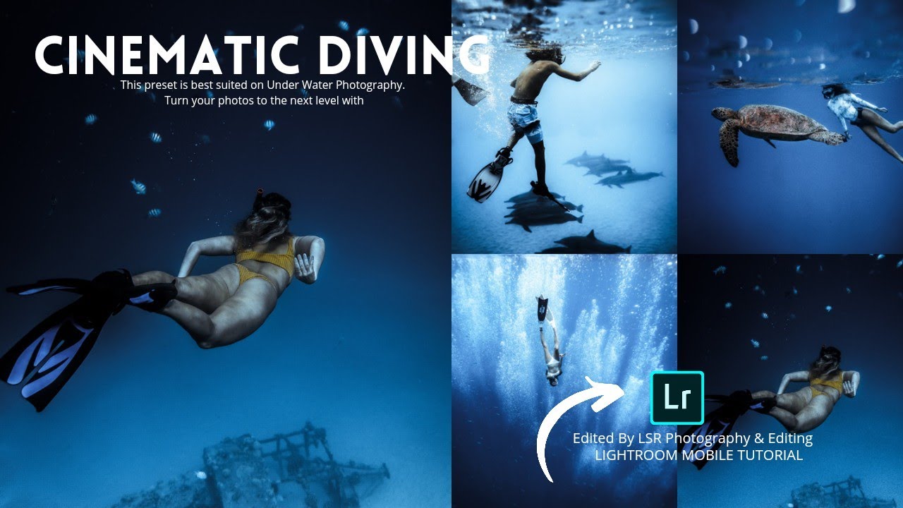 Cinematic Diving Preset - Underwater Photography | Free Lightroom Mobile Presets XMP & DNG