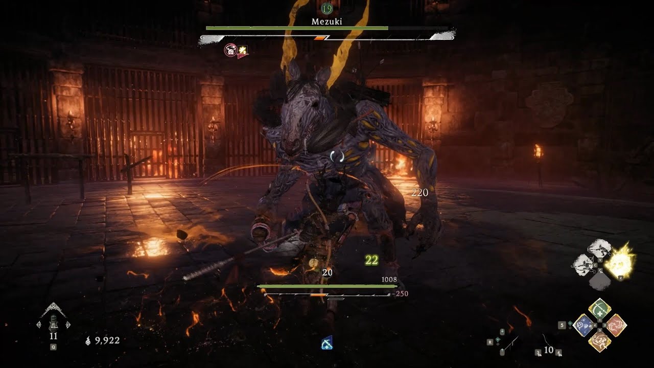 Wo Long: Fallen Dynasty - Mezuki Boss Fight done moderately well