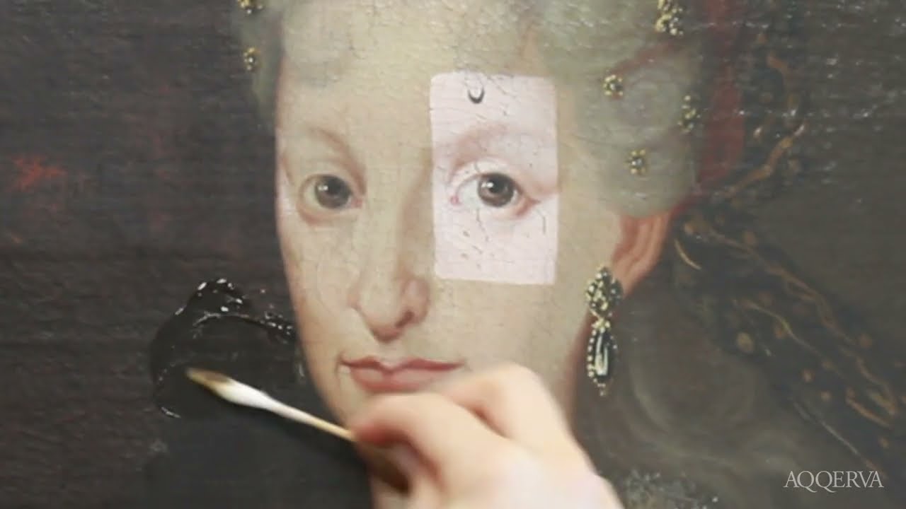 Restauración de un retrato de Isabel de Farnesio, de Miguel Jacinto Meléndez (S. XVII) 👩‍🔬🔬