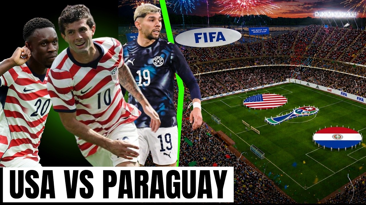 США против Парагвая в прямом эфире 🇺🇸🇵🇾 ⚽🔥| Чемпионат мира по футболу FIFA 2026 в прямом эфире