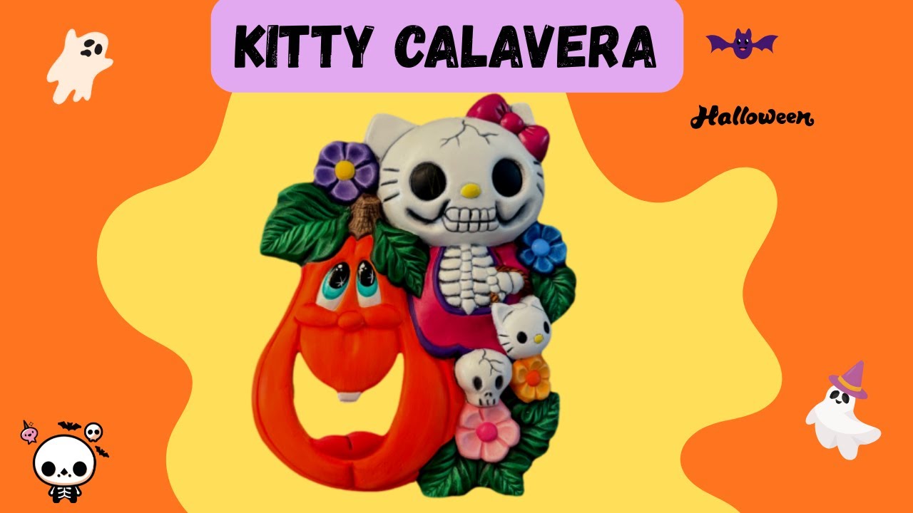 PINTA A KITTY CALAVERA.  PIEZA NUEVA