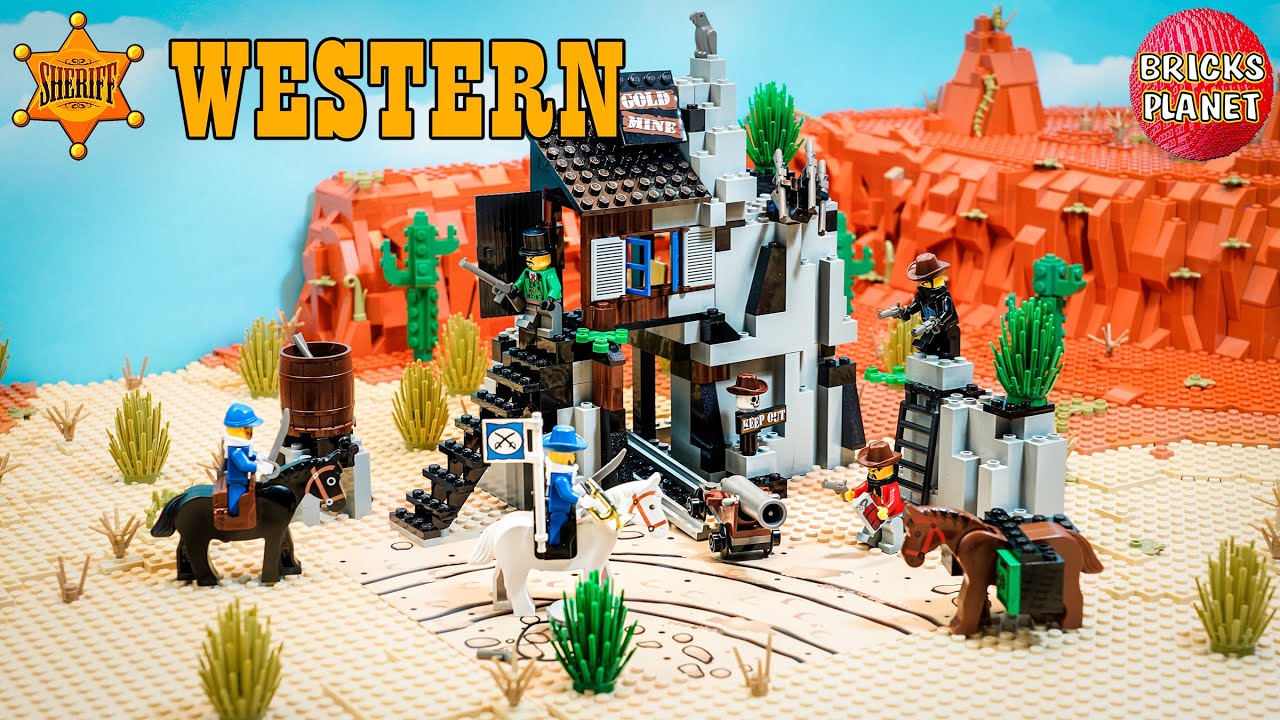 LEGO Western 6761 Bandit's Secret Hide-Out | Stop Motion Review