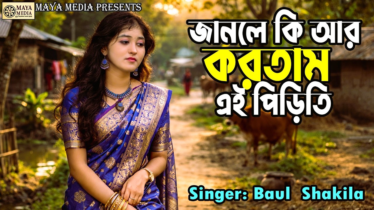 জানলে কি আর করতাম এই পিরিতি | বাউল শাকিলার কষ্টের গান | Baul Shakila Sad Song