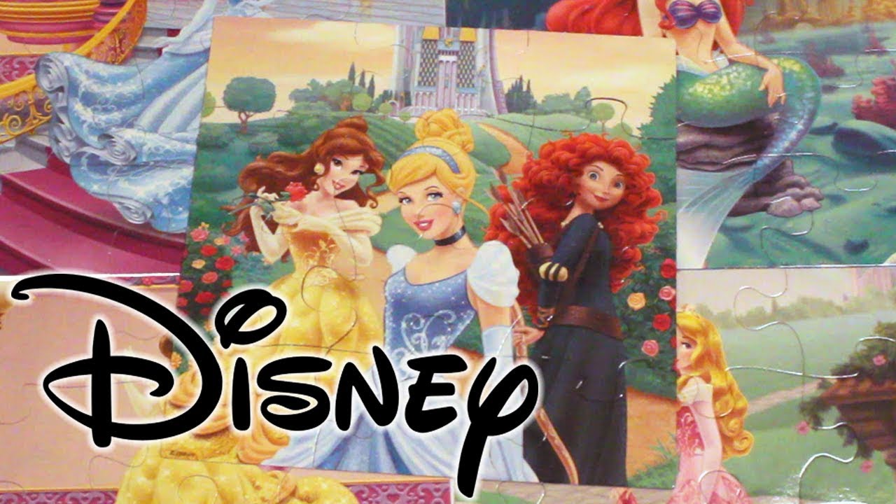 Disney Princess Jigsaw Puzzles including Cinderella, Ariel, Belle and Merida