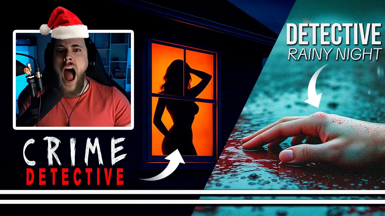 DOS JUEGAZOS de TERROR por NAVIDAD 😱🎄 CRIME DETECTIVE: RED FLAGS + DETECTIVE - RAINY NIGHT