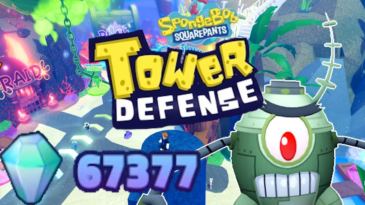Spending 70000 Gems to Summon SECRET Cyborg Plankton | Roblox Spongebob Tower Defense