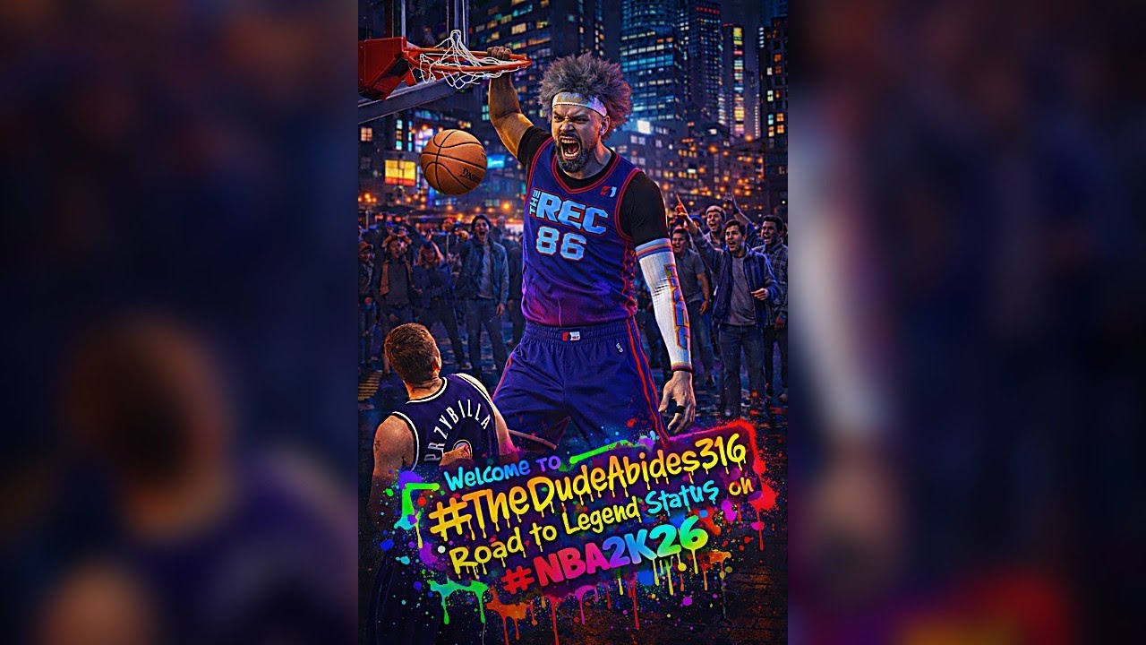 Welcome to #TheDudeAbides316 Road to #Legend Status on #NBA2k26 (Portrait)