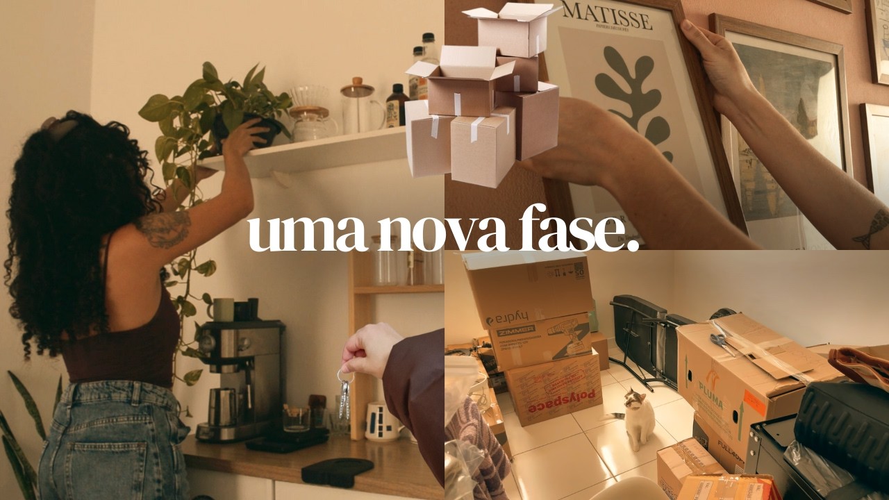 os primeiros dias no nosso novo apartamento alugado
