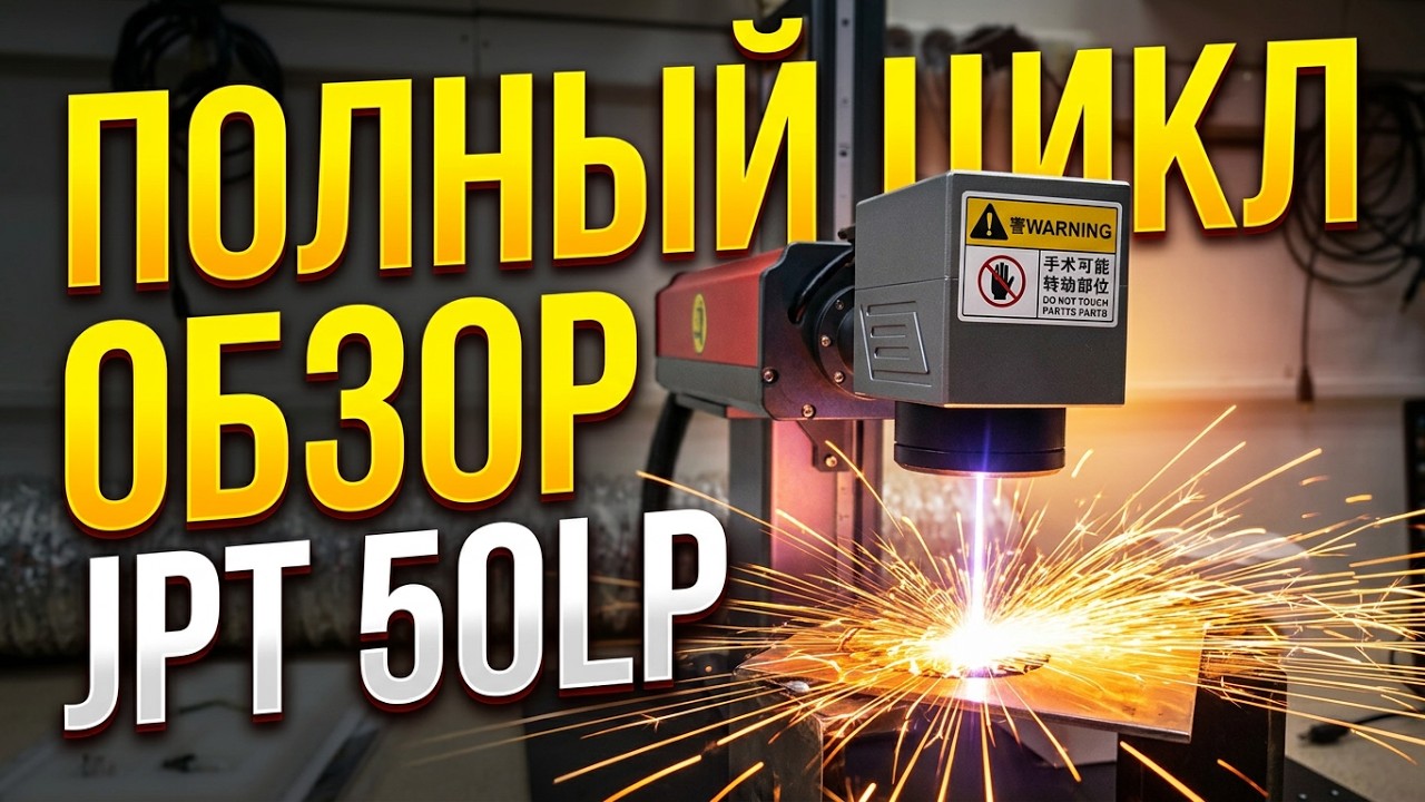 Лазерный гравер jpt50lp полный цикл работы и обзор. Станок клиента на обзоре!👍
