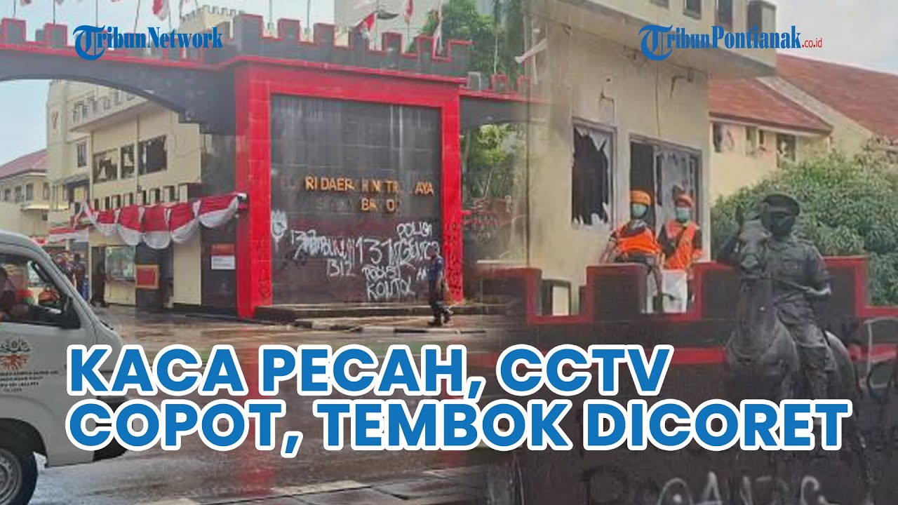 Kondisi Mako Brimob Kwitang: Kaca Pecah, CCTV Copot, hingga Tembok Dicoret