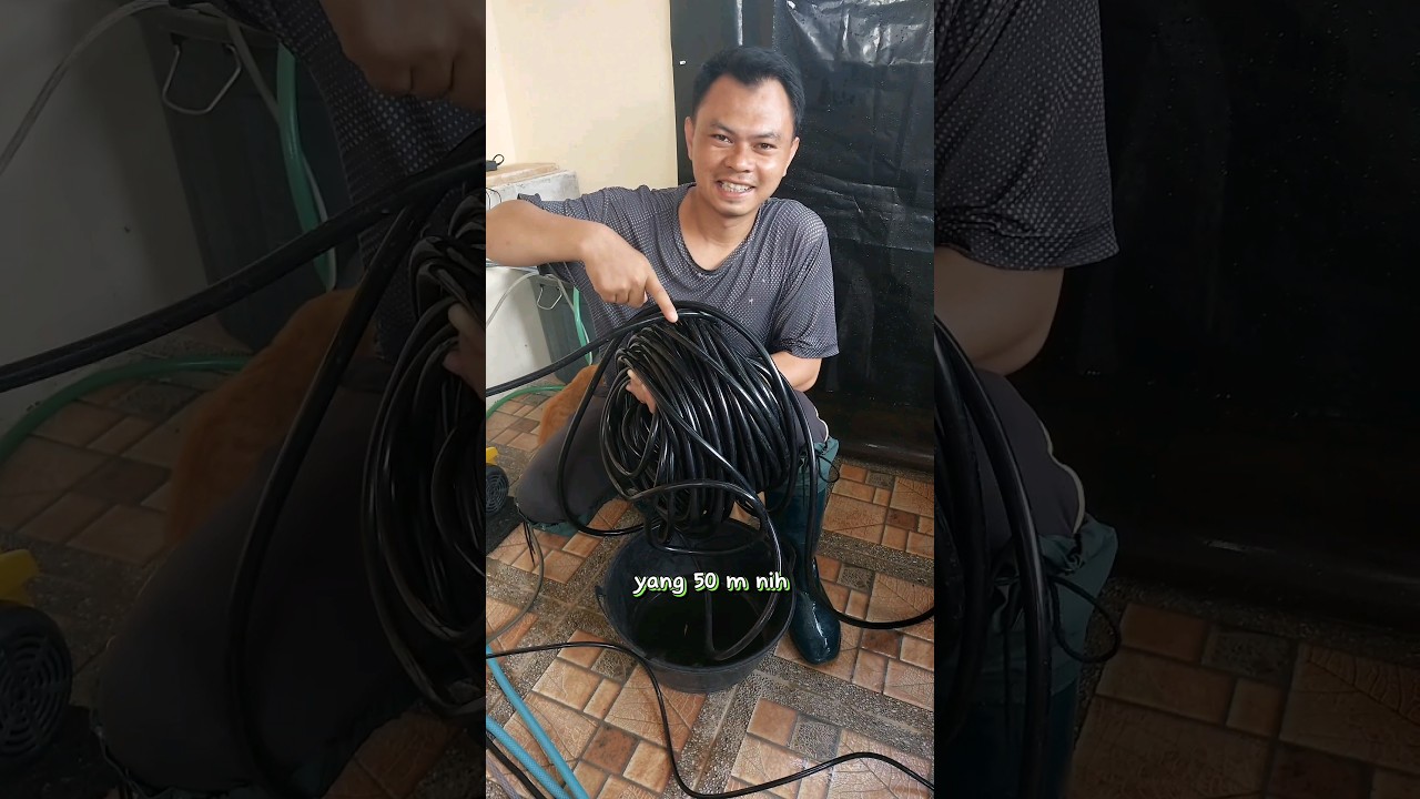 Nozzle Untuk Pertanian Selang 50 Meter Dengan Aki Atau Adaptor Mesin 320 psi