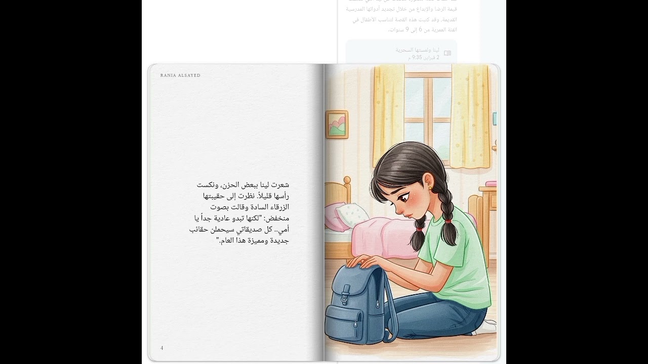 #قصةاليوم لينا ولمستها السحريه 