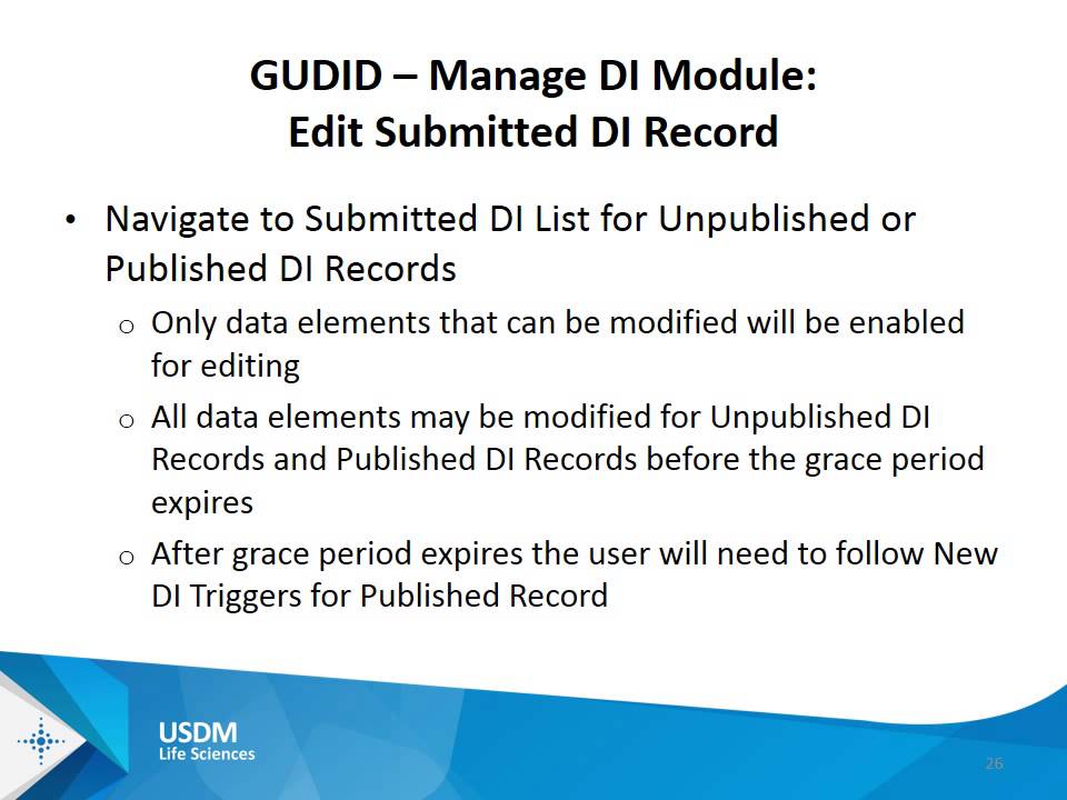 How to Submit Data to the Global Unique Device Identification Database