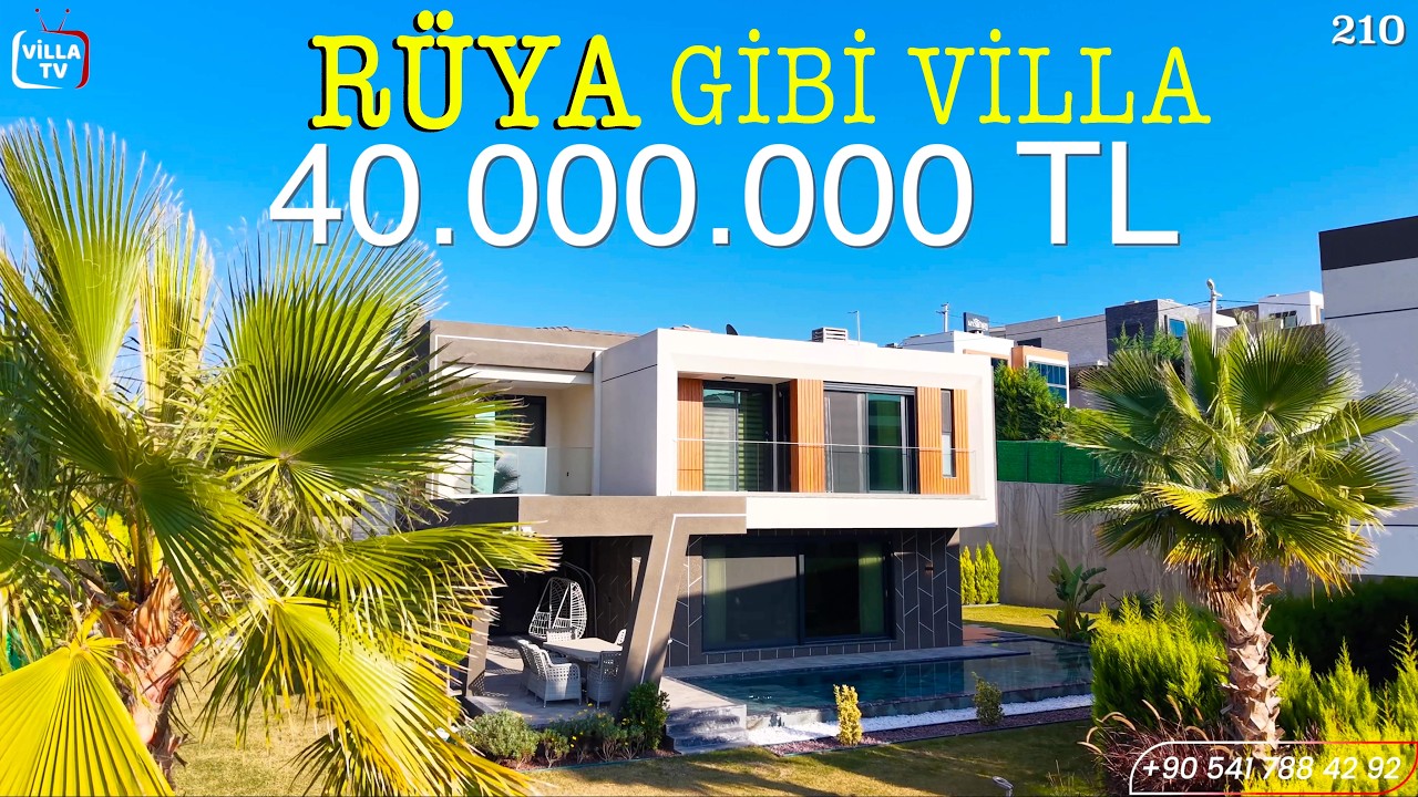 40 Milyonluk RÜYA /  ASANSÖRLÜ EŞYALI Kuşadası Satılık Villa