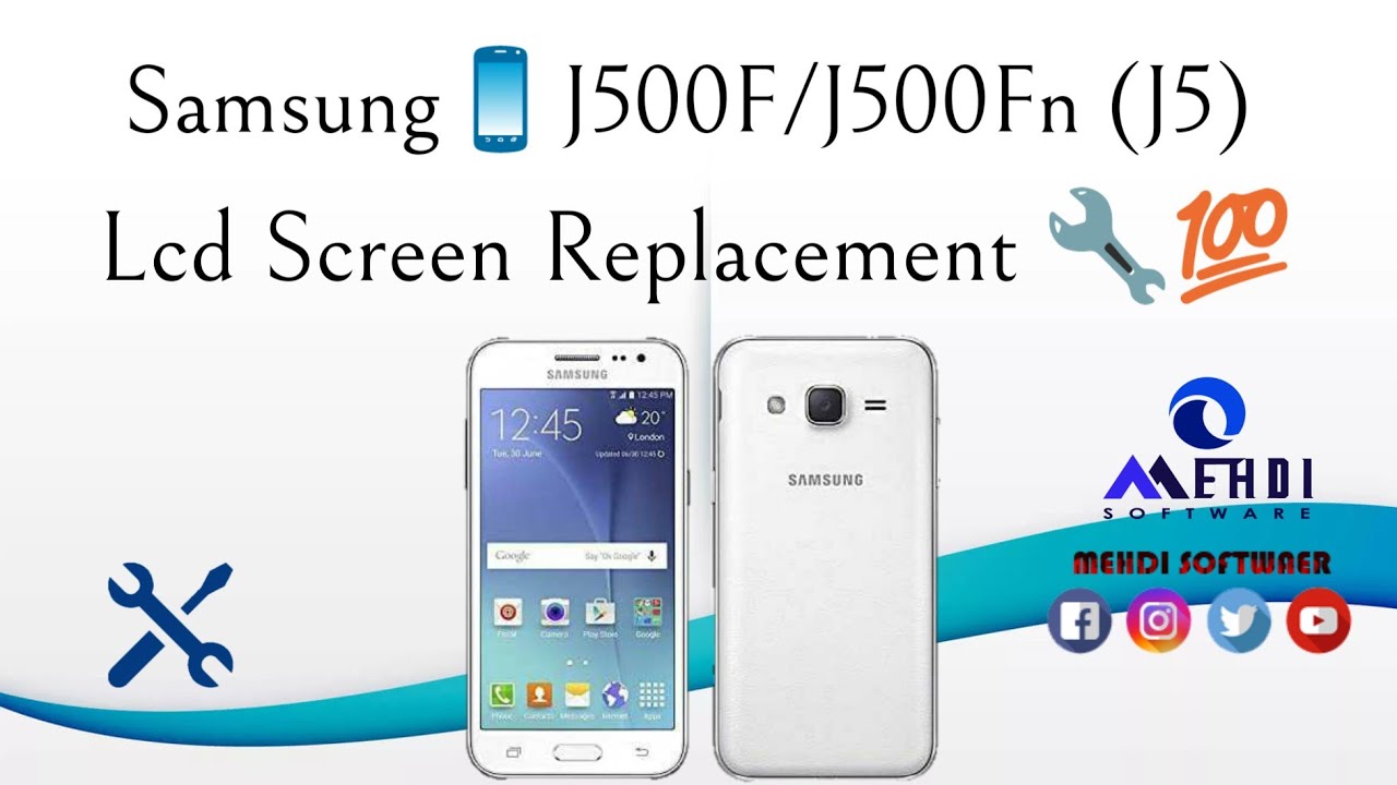 Samsung📱J500F/J500FN (J5) Lcd Screen Replacement🔧💯طريقة إصلاح وتغيير شاشة الهاتف