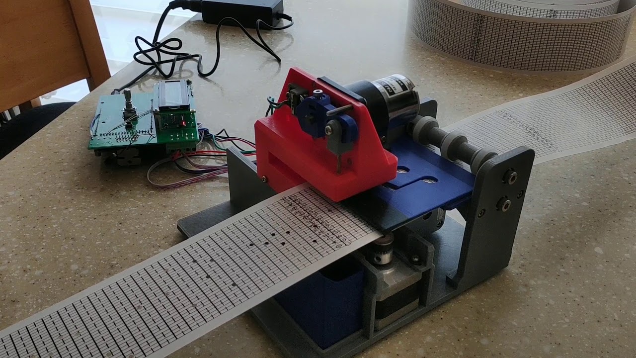 Automatic music box hole puncher(with Arduinio MEGA)