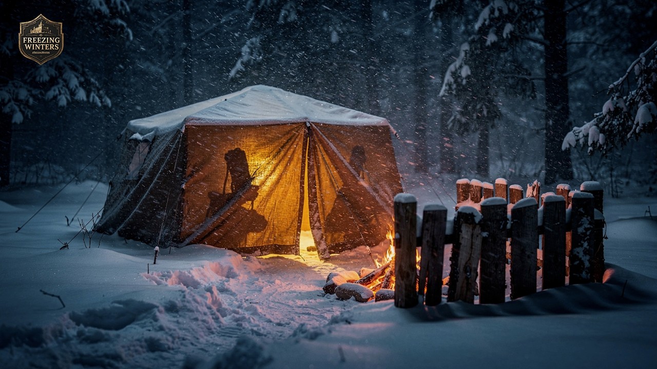 Sleep Instantly with Gentle Snowstorm Sounds ❄️ Soft Blizzard Wind for Relax Stress Relief, Insomnia