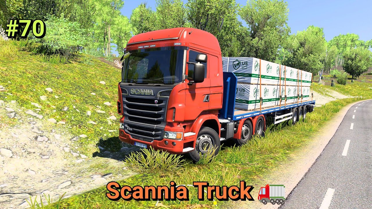 Heavy Cargo Transport Through Forest Roads | ETS2 Scania Gameplay || #eurotrucksimulator2 || #70