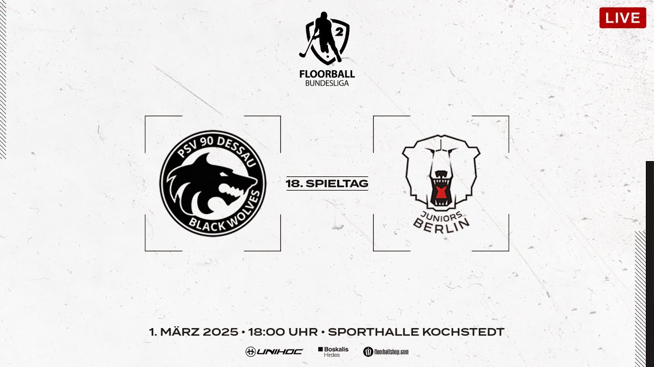 2. FBL Süd/Ost 2024/25 | 18. Spieltag • PSV Black Wolves Dessau - Eisbären Juniors