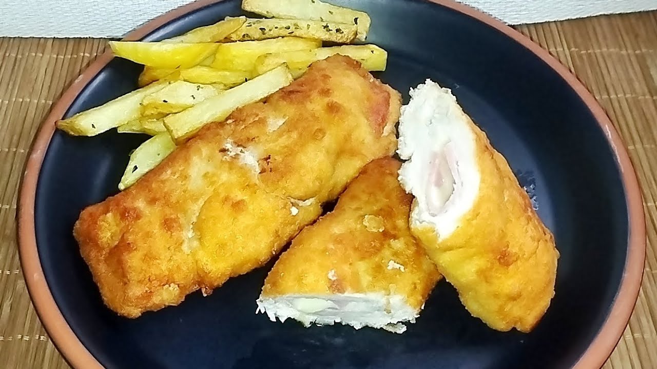 Pechugas rellenas de jamón y queso| Cordón bleu receta fácil 