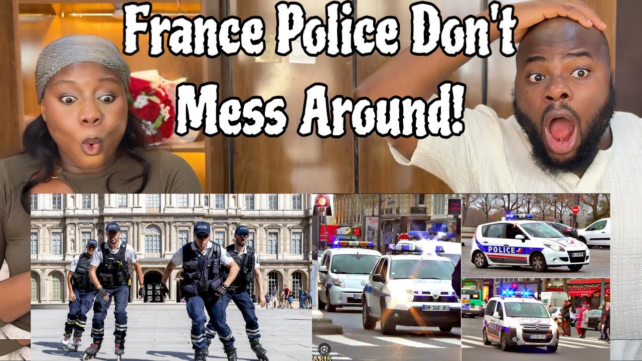 Reaction to [Paris] French Police Cars Responding With Lights & Siren! 🇫🇷