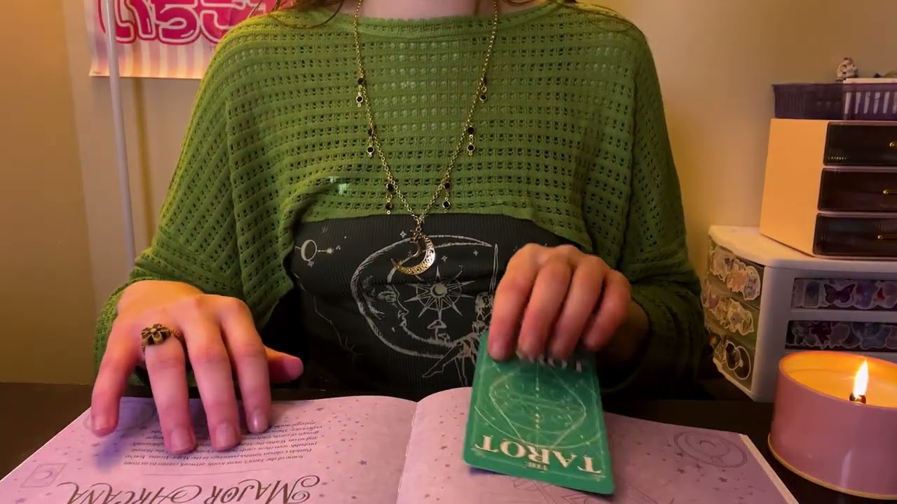 asmr tarot card reading 💚 relaxing fortune teller roleplay