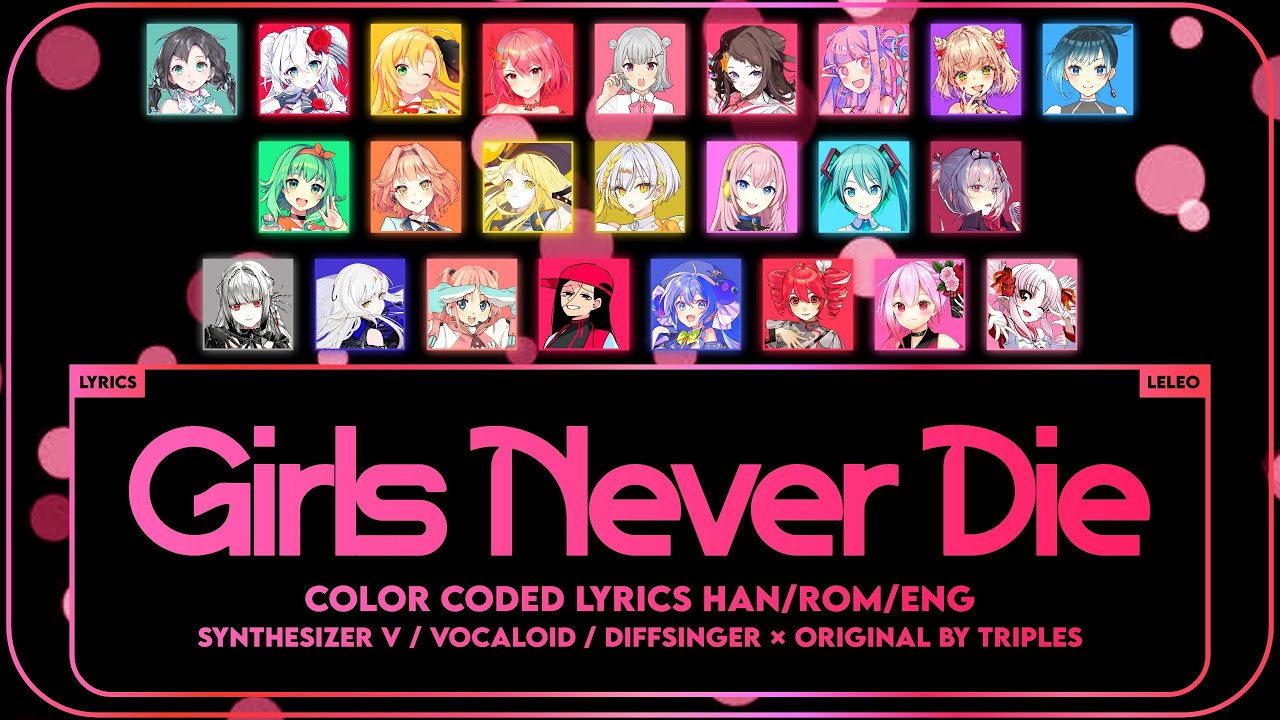 【24 VOICEBANKS】Girls Never Die【Synthesizer V/VOCALOID/DiffSinger Cover】