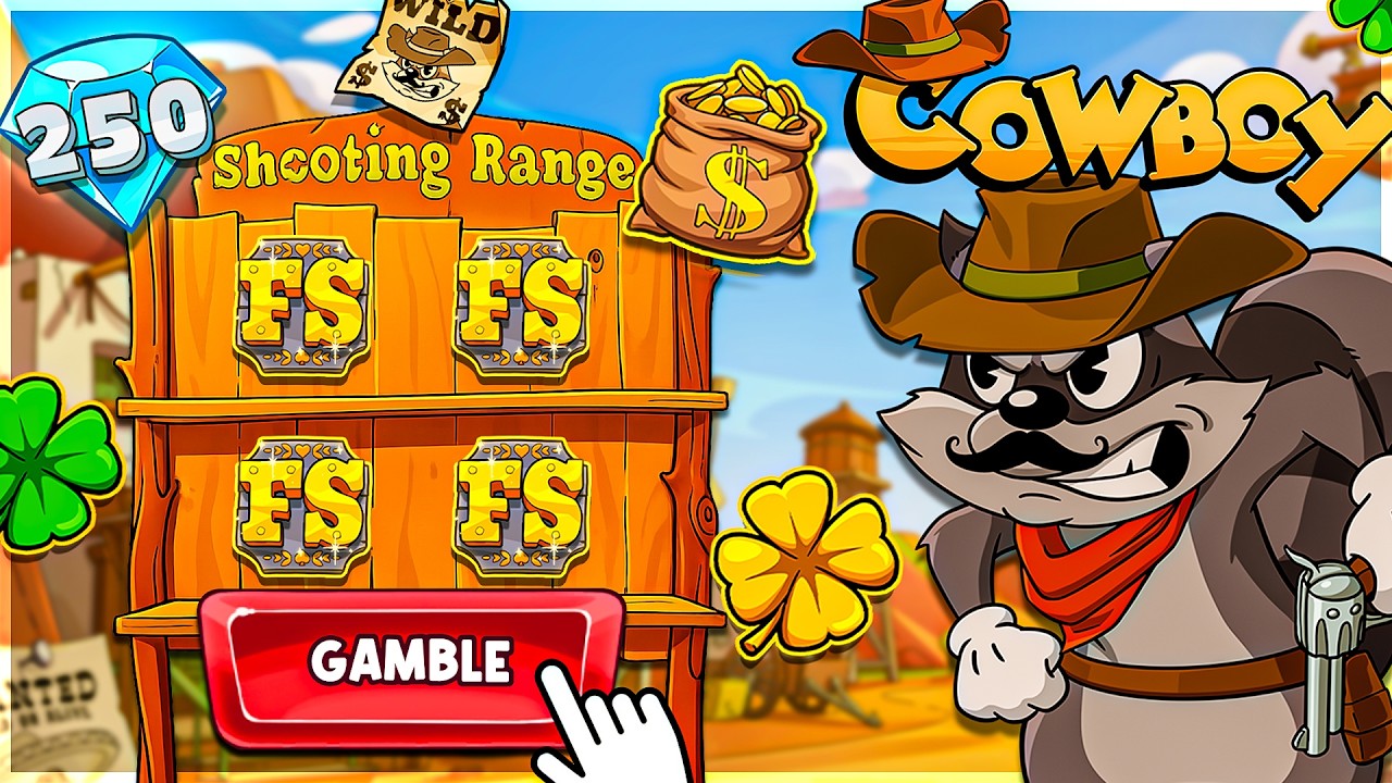 SPUN IN UPGRADED BONUS PAID On LE COWBOY SLOT!!