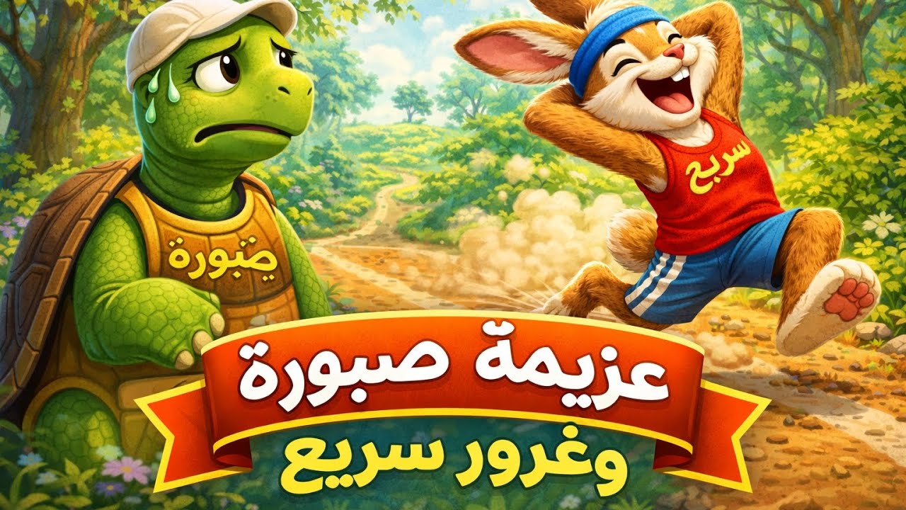 سَرِيعٌ وَصَبُورَةُ: سِبَاقُ التَّحَدِّي الْكَبِيرِ! 🐢🐰