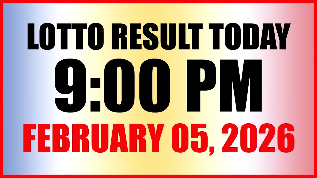 Lotto Result Today 9pm Draw February 5 2026 Swertres Ez2 PCSO