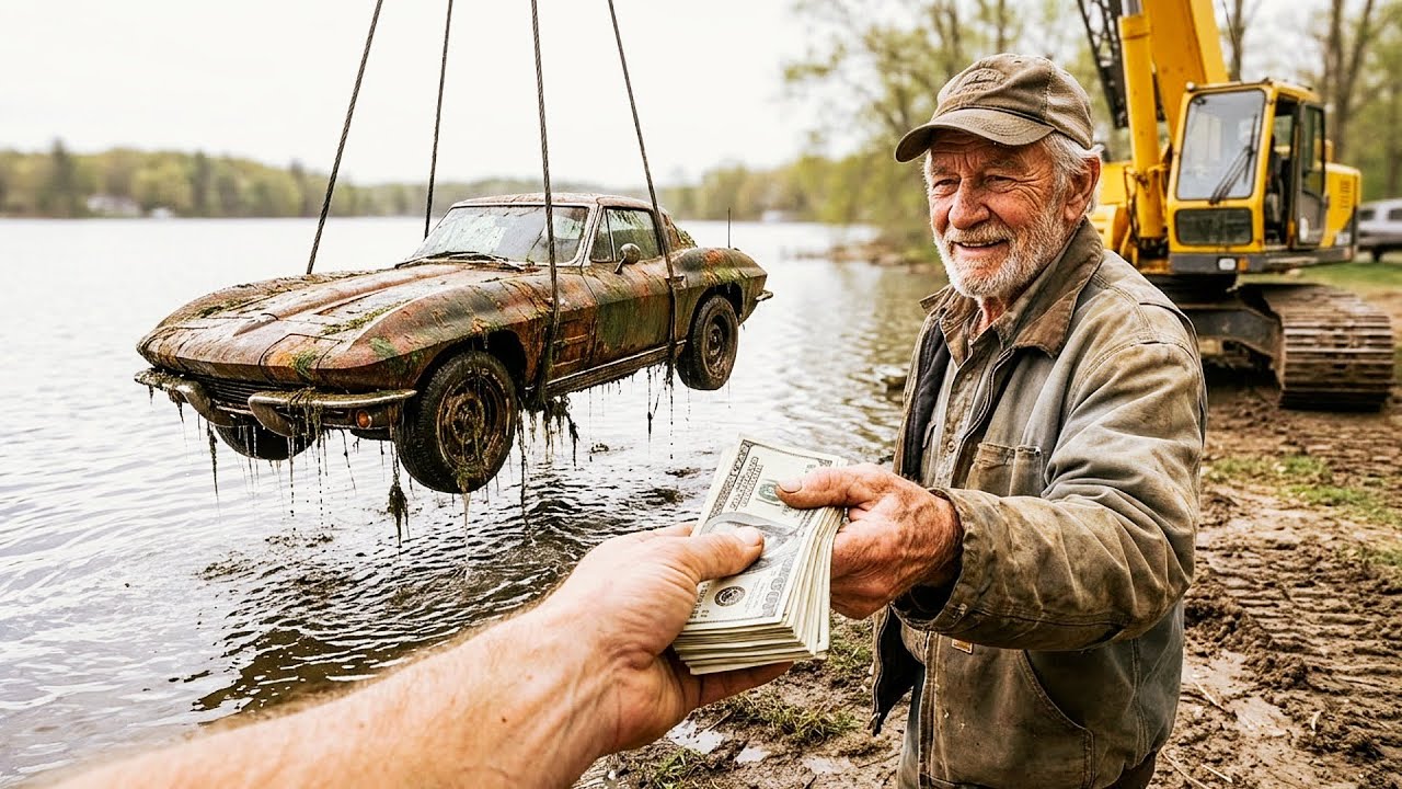 Sunken 1963 Chevrolet Corvette Pulled from a Lake — Full ASMR Restoration Journey