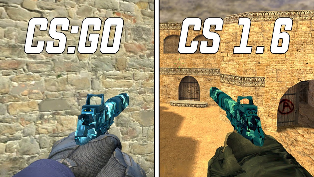 CS:GO Custom Weapons in CS 1.6 Showcase Part 1