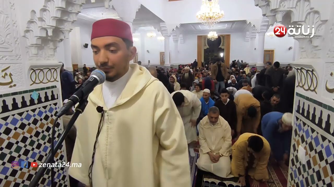 مسجد الجلال بزناتة يشهدإقبالاً كبيراًوأجواء إيمانية مميزة خلال صلاةالتراويح خلف الإمام نافع المحروشي