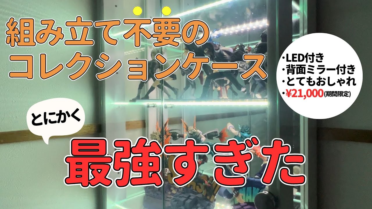 コレクションケース買ったら控えめに最強すぎた【LED・背面ミラー付き】