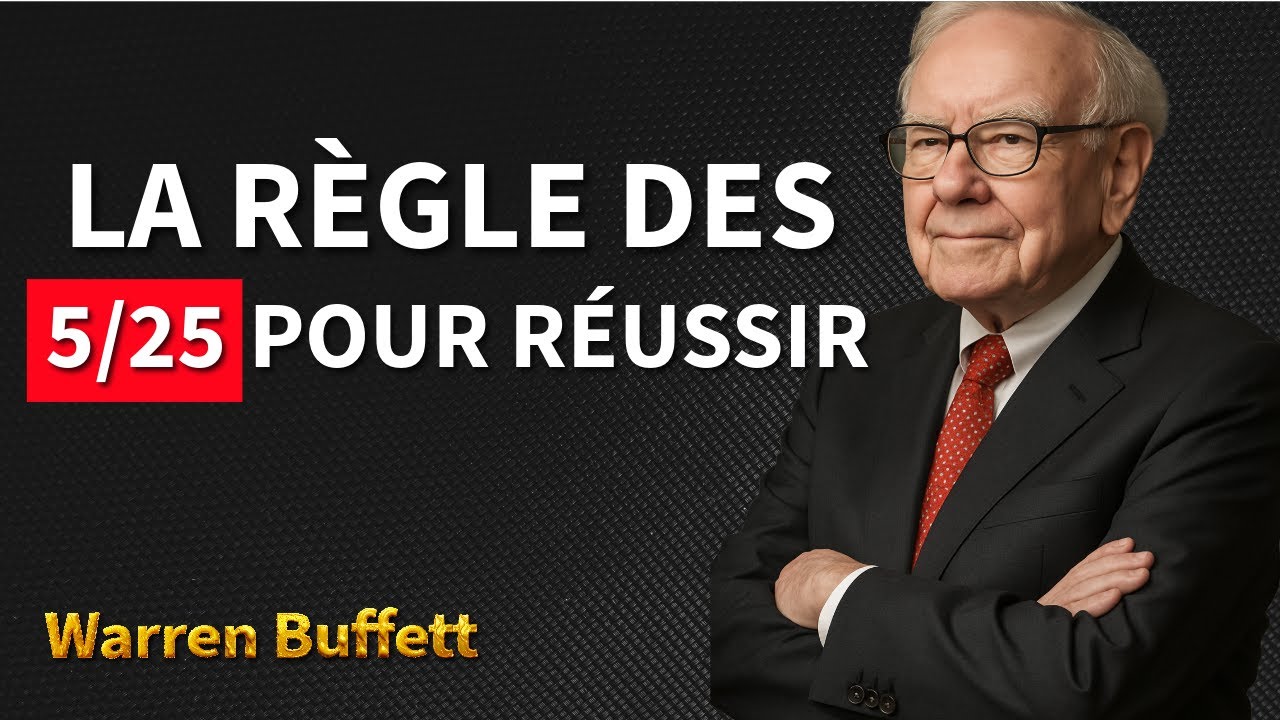 La règle des 5/25 : élimine ce qui te retient | Warren Buffett