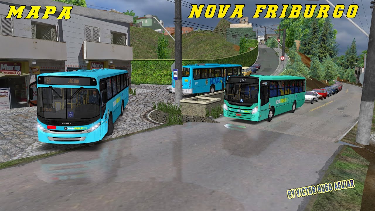 OMSI 2 DEMOSTRAÇÃO DO MAPA NOVA FRIBURGO BY VICTOR HUGO AGUIAR  LINHA 31-1 CENTRO X ORFANATO