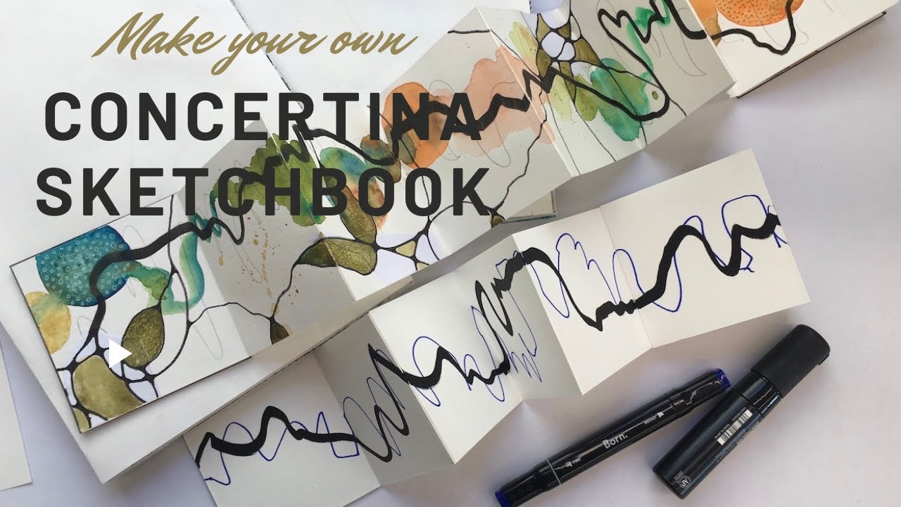 Creative Journaling pt 8 - Concertina Sketchbooks Tutorial
