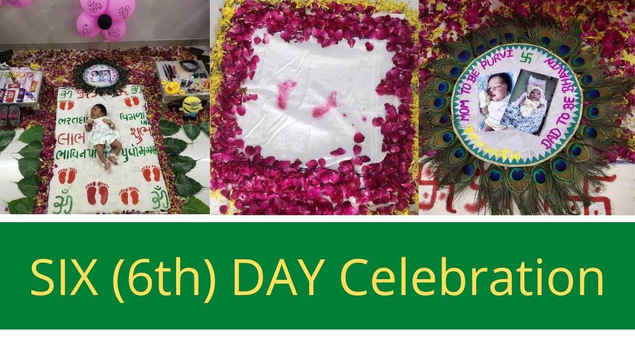 6th day baby chhathi ceremony decorations | Newborn baby boy | Newborn baby photoshoot ideas at home