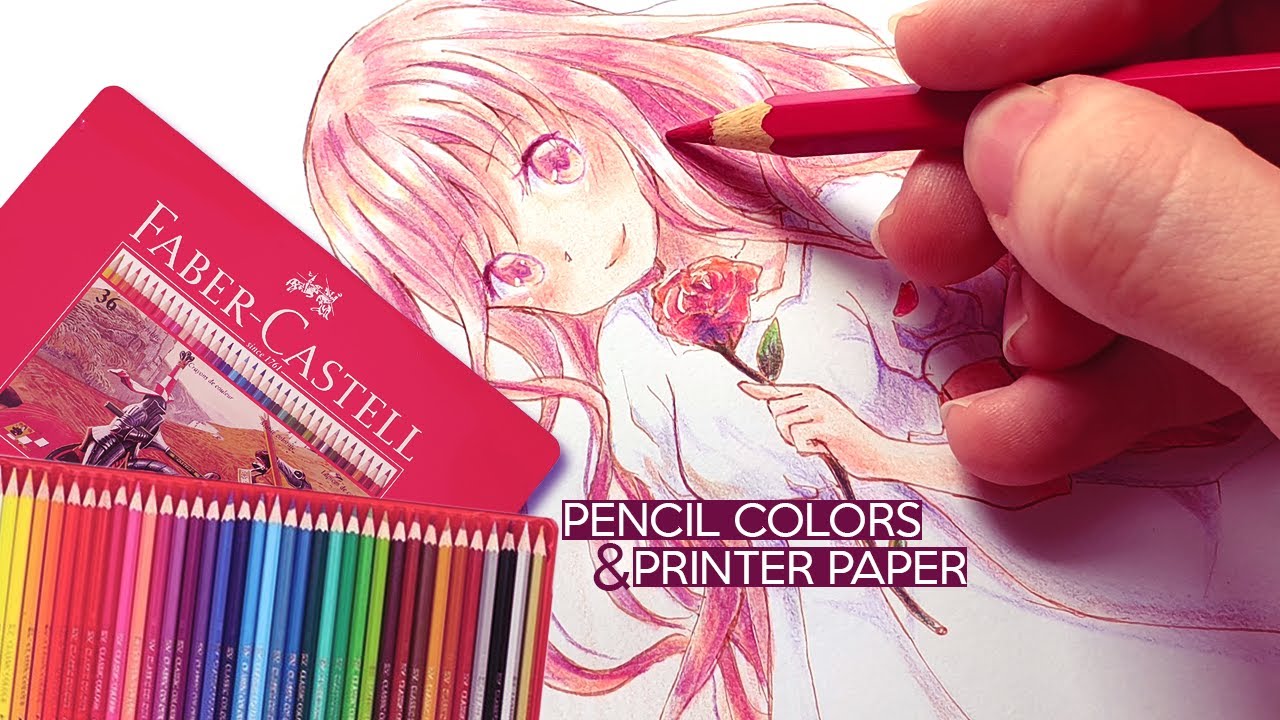 Pencil Colors on Printer Paper ★ Faber-Castell Classic