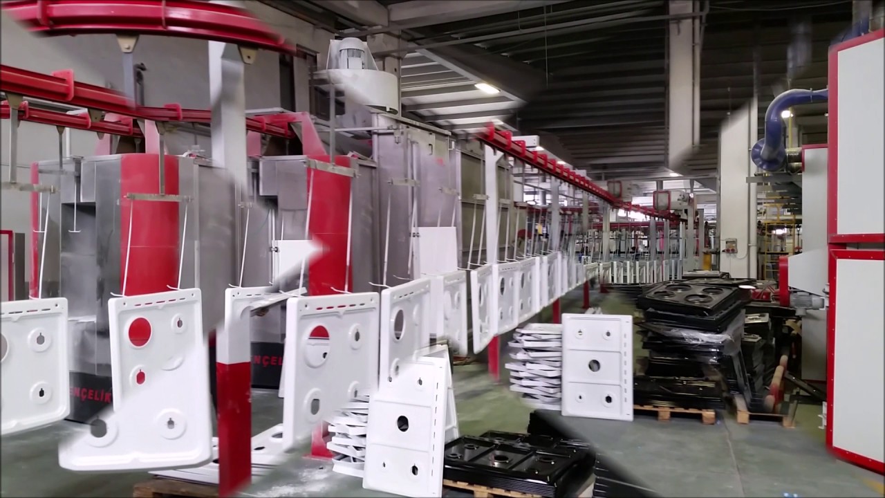 FEMAS COMPANY   Twins pretreatment drying oven lines by 5 cabins in same conveyor