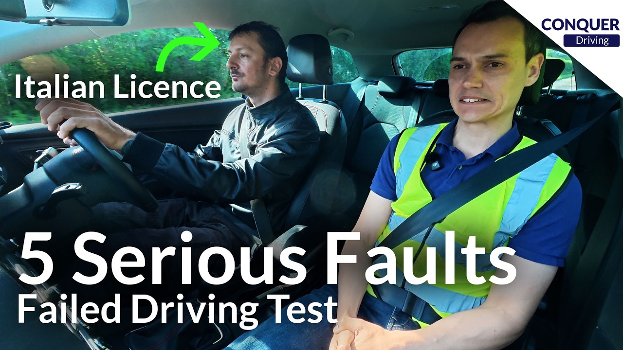 5 Serious faults: Why this skilled Italian licence holder failed the British driving test.