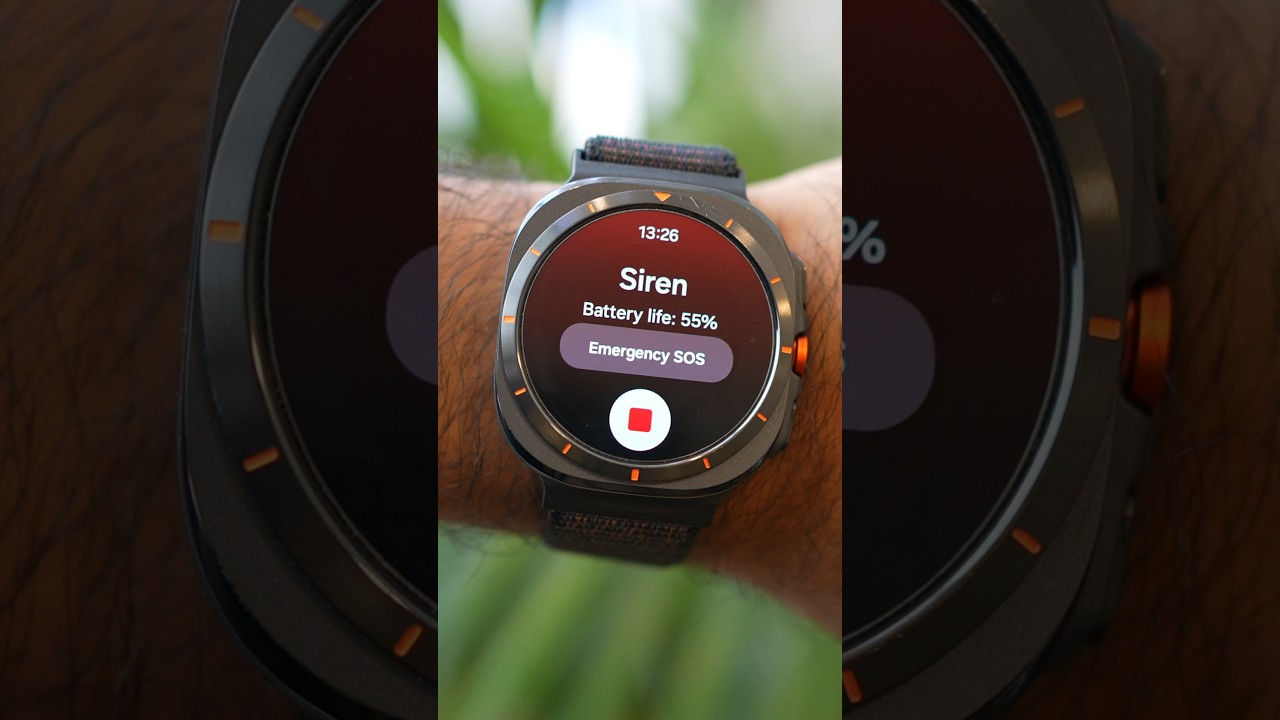 The Samsung Galaxy Watch Ultra Emergency Siren Test | It's Loud #Shorts
